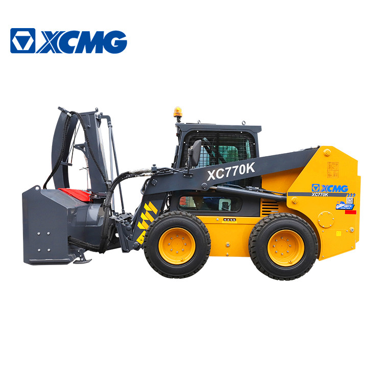 XCMG Official 1 ton mini skid steer loader XC770K Chinese skid steer loader attachment for sale